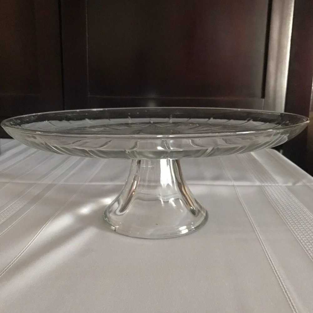 Glass Pedestal Cake Stand
